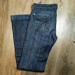 7 For All Mankind Dojo Crystal-Pocket Bootcut Jean